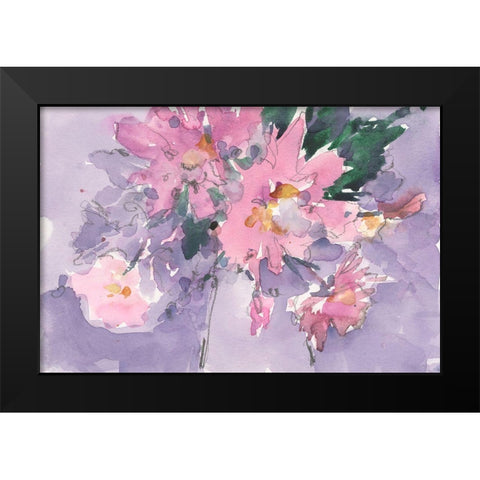 Floral Occasion II Black Modern Wood Framed Art Print by Dixon, Samuel