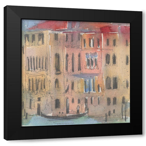 The Venice Facade II Black Modern Wood Framed Art Print by Dixon, Samuel