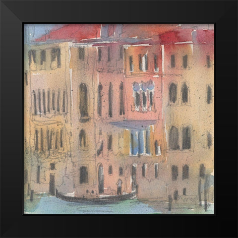 The Venice Facade II Black Modern Wood Framed Art Print by Dixon, Samuel