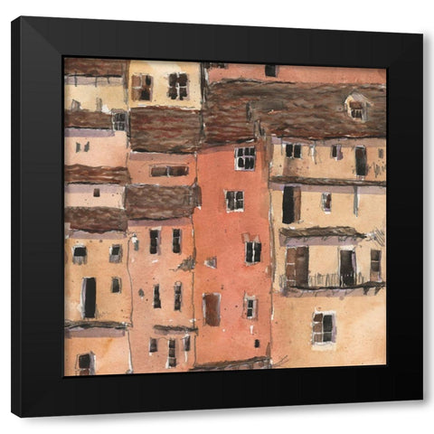 Grande View-Spain Black Modern Wood Framed Art Print with Double Matting by Dixon, Samuel