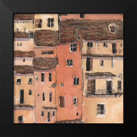 Grande View-Spain Black Modern Wood Framed Art Print by Dixon, Samuel