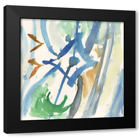 Spanish Tile II Black Modern Wood Framed Art Print by Dixon, Samuel