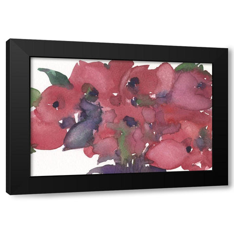 Floral Pretty I Black Modern Wood Framed Art Print by Dixon, Samuel