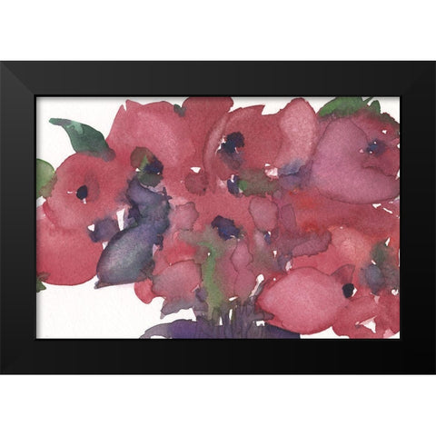 Floral Pretty I Black Modern Wood Framed Art Print by Dixon, Samuel