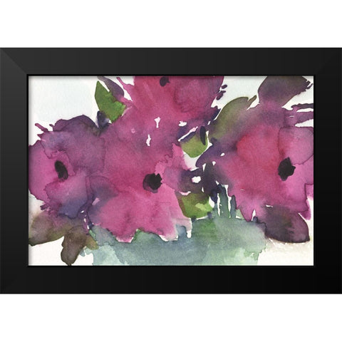 Floral Pretty II Black Modern Wood Framed Art Print by Dixon, Samuel