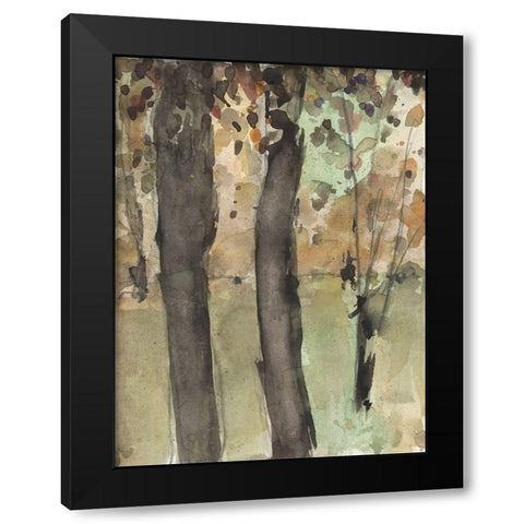 Under the Tree Confetti I Black Modern Wood Framed Art Print by Dixon, Samuel