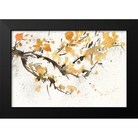 Watercolor Tree Branch I Black Modern Wood Framed Art Print by Dixon, Samuel