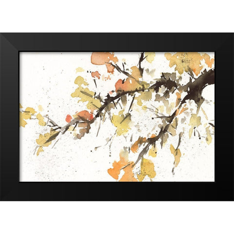 Watercolor Tree Branch II Black Modern Wood Framed Art Print by Dixon, Samuel