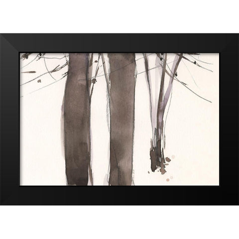 Under the Winter Tree II Black Modern Wood Framed Art Print by Dixon, Samuel