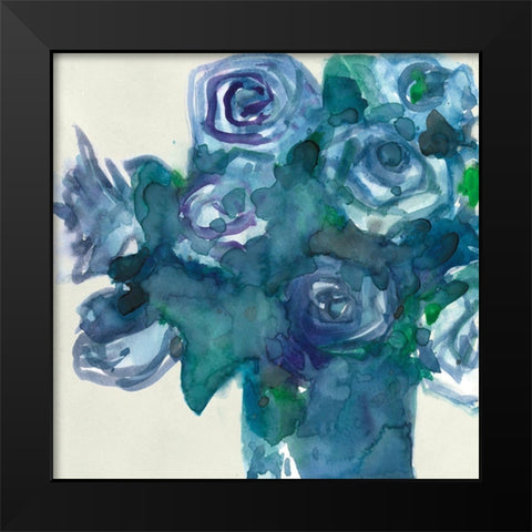 Turquoise Bunch I Black Modern Wood Framed Art Print by Dixon, Samuel