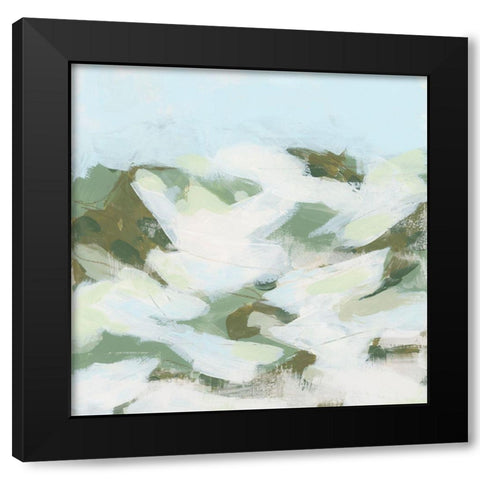 Tundra Valley I Black Modern Wood Framed Art Print by Vess, June Erica