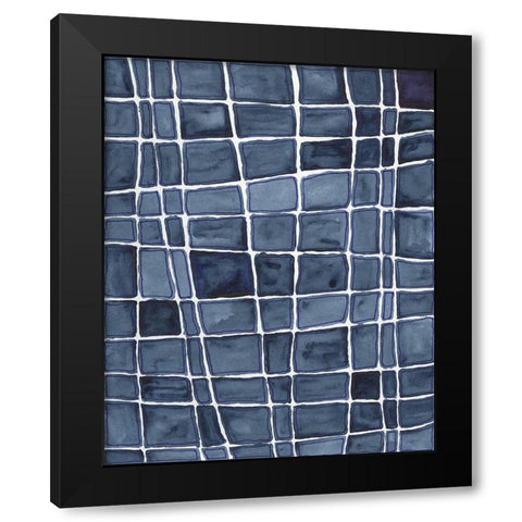 Square Bluff I Black Modern Wood Framed Art Print by Moore, Regina
