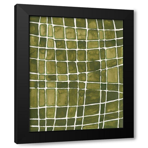 Square Bluff II Black Modern Wood Framed Art Print with Double Matting by Moore, Regina