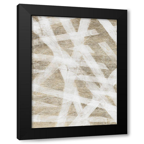 Splinters Black Modern Wood Framed Art Print by Longley, Alicia