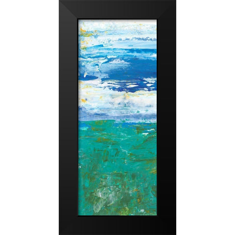 Free Run I Black Modern Wood Framed Art Print by Kaelber, Renee