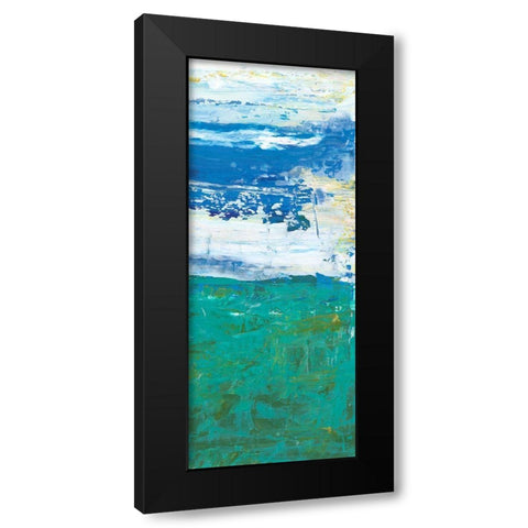 Free Run II Black Modern Wood Framed Art Print with Double Matting by Kaelber, Renee