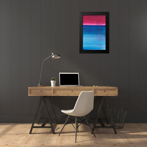 Gently Oppose I Black Modern Wood Framed Art Print by Kaelber, Renee