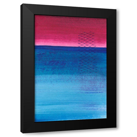 Gently Oppose I Black Modern Wood Framed Art Print with Double Matting by Kaelber, Renee