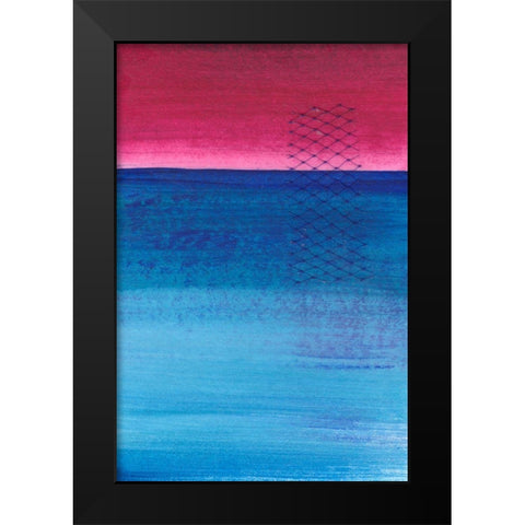Gently Oppose I Black Modern Wood Framed Art Print by Kaelber, Renee