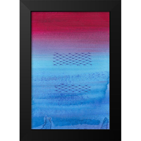 Gently Oppose II Black Modern Wood Framed Art Print by Kaelber, Renee