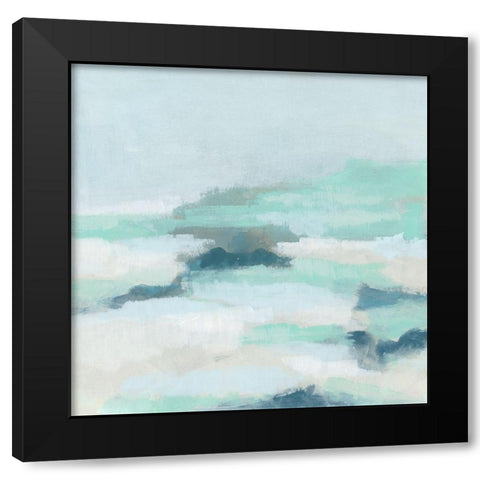 Blue Mesa II Black Modern Wood Framed Art Print by Vess, June Erica