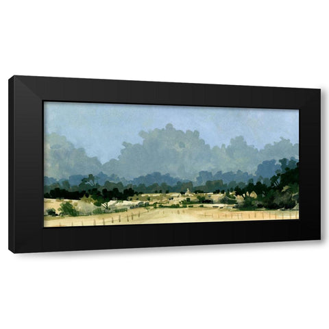 Wild Farmland I Black Modern Wood Framed Art Print with Double Matting by Caroline, Emma