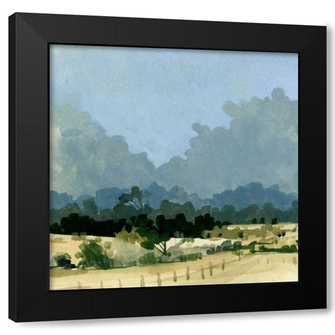Wild Farmland II Black Modern Wood Framed Art Print with Double Matting by Caroline, Emma