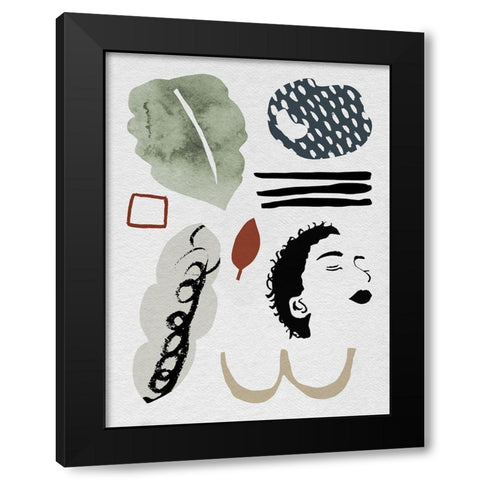 Collected Mindfulness III Black Modern Wood Framed Art Print by Wang, Melissa