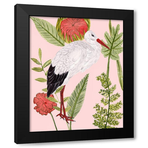 Birds in Motion IV Black Modern Wood Framed Art Print with Double Matting by Wang, Melissa