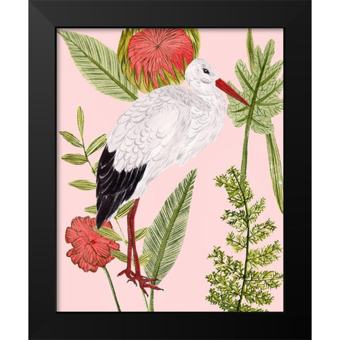 Birds in Motion IV Black Modern Wood Framed Art Print by Wang, Melissa