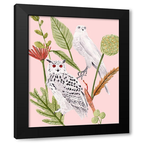 Birds in Motion V Black Modern Wood Framed Art Print with Double Matting by Wang, Melissa