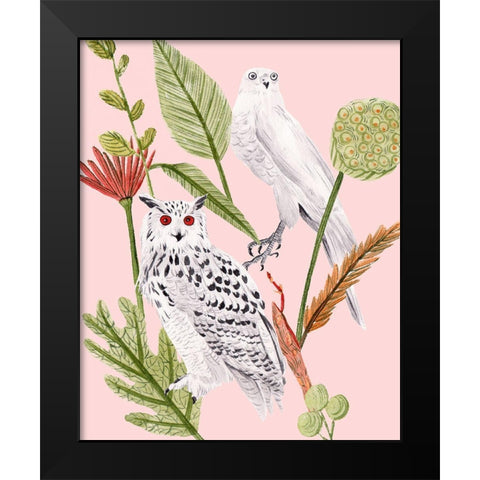 Birds in Motion V Black Modern Wood Framed Art Print by Wang, Melissa