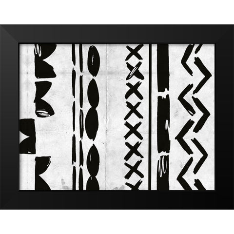 Becoming One I Black Modern Wood Framed Art Print by Wang, Melissa