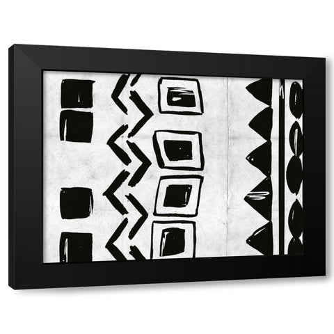 Becoming One II Black Modern Wood Framed Art Print with Double Matting by Wang, Melissa