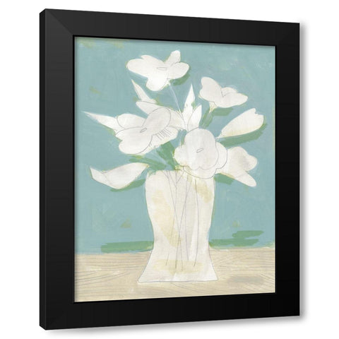Muted Spring Arrangement I Black Modern Wood Framed Art Print by Green, Jacob