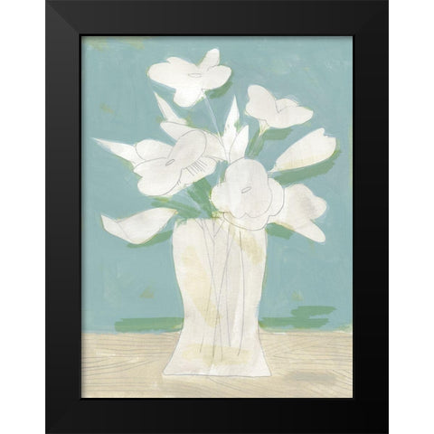 Muted Spring Arrangement I Black Modern Wood Framed Art Print by Green, Jacob