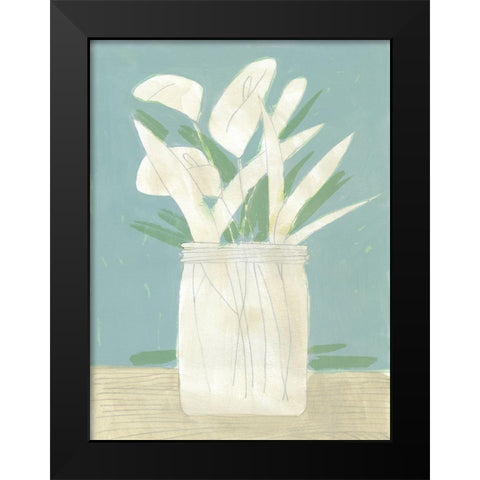 Muted Spring Arrangement IV Black Modern Wood Framed Art Print by Green, Jacob