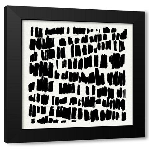 Vivid Marks II Black Modern Wood Framed Art Print with Double Matting by Warren, Annie