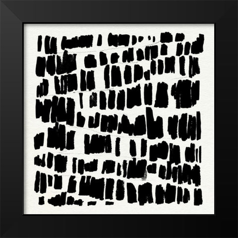 Vivid Marks II Black Modern Wood Framed Art Print by Warren, Annie