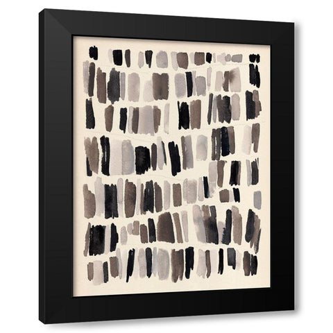 Chalk and Flint II Black Modern Wood Framed Art Print with Double Matting by Warren, Annie