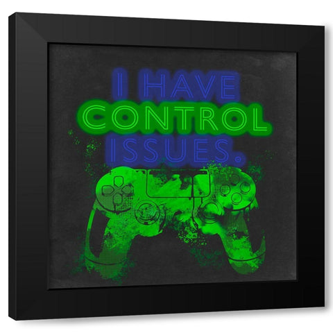 Control Freak II Black Modern Wood Framed Art Print with Double Matting by Parker, Jennifer Paxton