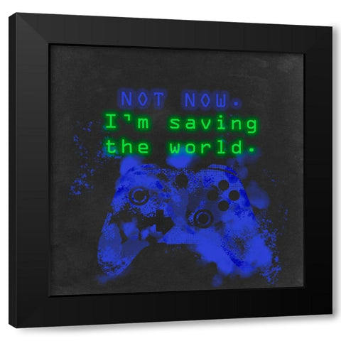 Control Freak III Black Modern Wood Framed Art Print by Parker, Jennifer Paxton