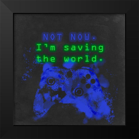 Control Freak III Black Modern Wood Framed Art Print by Parker, Jennifer Paxton