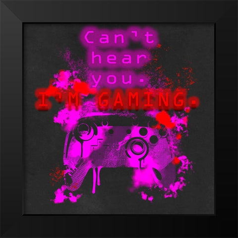 Control Freak IV Black Modern Wood Framed Art Print by Parker, Jennifer Paxton