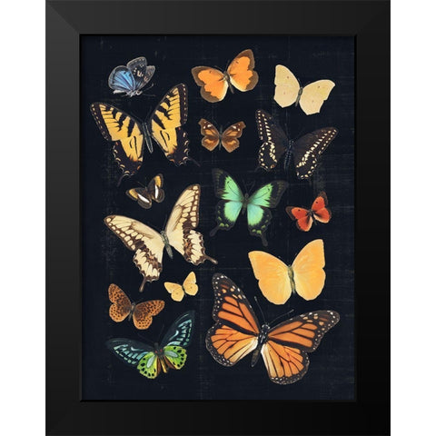 Collected Flutter III Black Modern Wood Framed Art Print by Barnes, Victoria