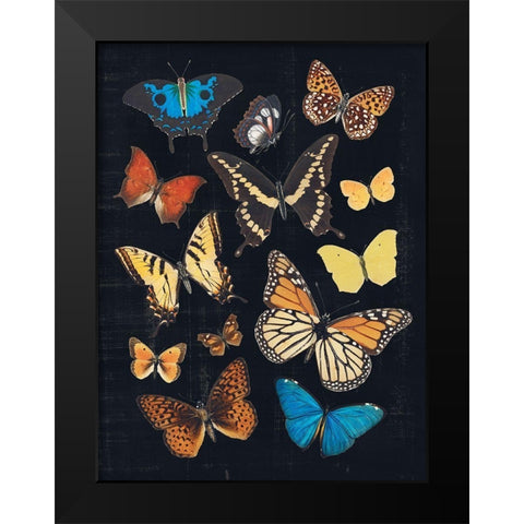 Collected Flutter IV Black Modern Wood Framed Art Print by Barnes, Victoria