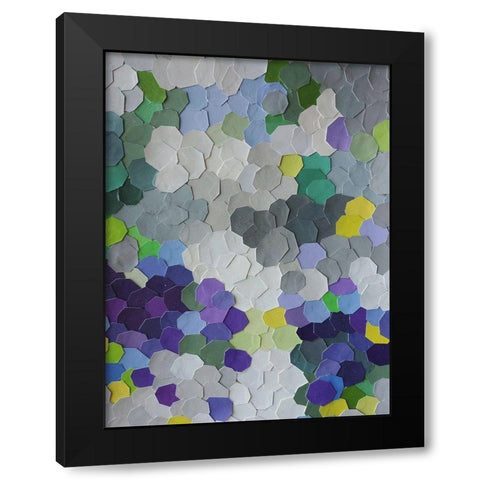 A Garden in Provence Black Modern Wood Framed Art Print with Double Matting by Good, Coco