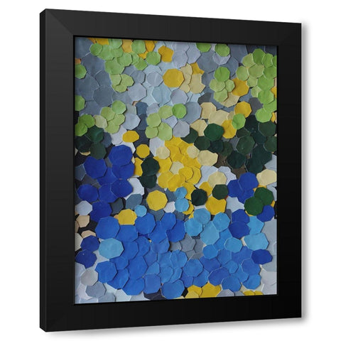 Lake Como Garden Black Modern Wood Framed Art Print by Good, Coco
