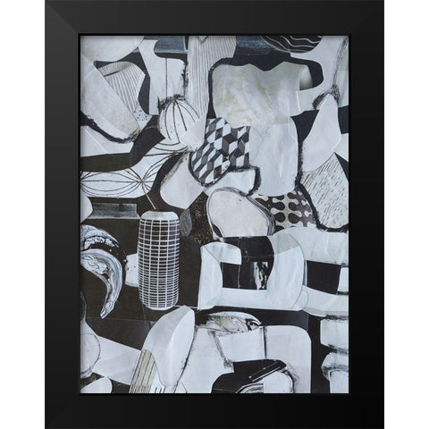 Beverlywood City Forms Black Modern Wood Framed Art Print by Good, Coco