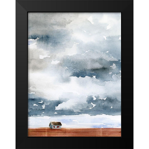 Kansas Clouds II Black Modern Wood Framed Art Print by Parker, Jennifer Paxton